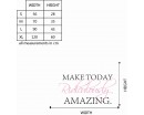 Make Today Ridiculously Amazing Quotes Wall Decal Motivational Vinyl Art Stickers
